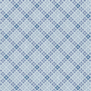 blue navy wipe clean tablecloth. This image shows a patterned wipe clean tablecloth. The design features a grid-like arrangement of small blue squares forming a diamond pattern on a lighter blue background. The tablecloth's material appears to be suitable for easy cleaning, making it practical for everyday use, especially in dining settings where spills are common