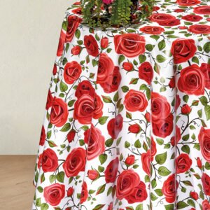 RED WIPE CLEAN TABLECLOTHS