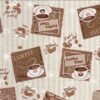 Coffee Time Wipe Clean Tablecloth PVC Vinyl Table cover Protector