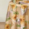 Sun Flowers Wipe Clean Tablecloth