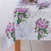 pink floral wipe clean tablecloth