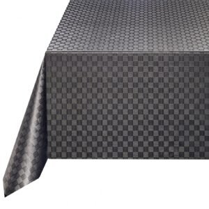 black wipe clean tablecloth PVC vinyl tablecloth