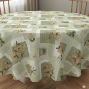 Alternative view of Green Multi Wipe Clean Tablecloth - Durable, Easy Clean Table Cover Protector