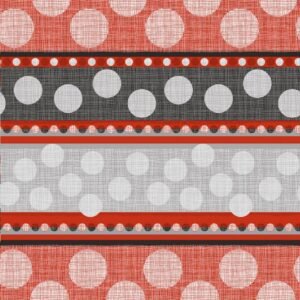 Red Grey Spot Wipe Clean Tablecloth PVC Vinyl Table cover Protector