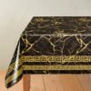 black and gold table protector