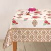 Red Flowers Wipe Clean Tablecloth