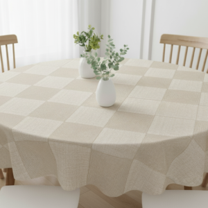 cream table cloth