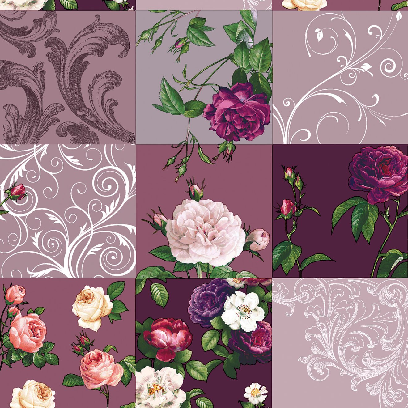 patchwork wipe clean tablecloth