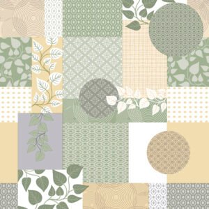 Green Leaves PVC Wipe Clean Tablecloth