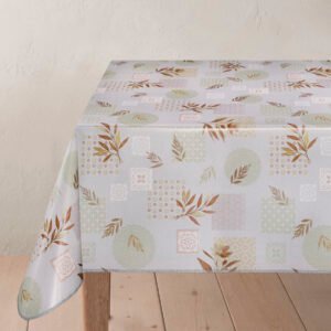 Brown Leaves Wipe Clean Tablecloth