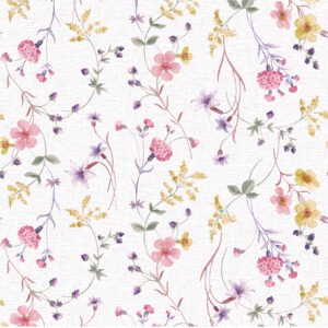 Alternative view of Pink Flower Wipe Clean Tablecloth